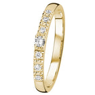 Kohinoor Estelle 0,10 ct timanttisormus keltakulta 14K 033-226-10