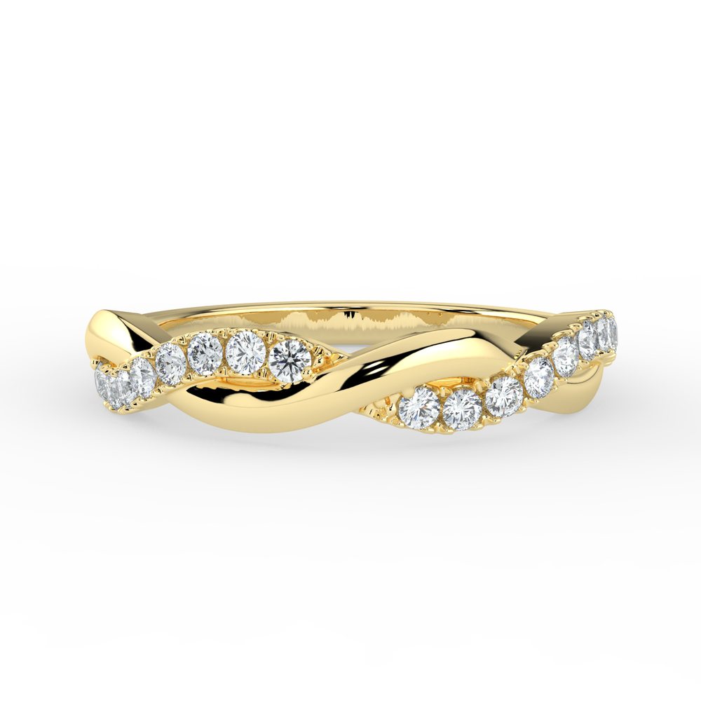 Kohinoor Estelle 0,17 ct timanttisormus keltakulta 14K 033-226K-17 – tuotekuva 3