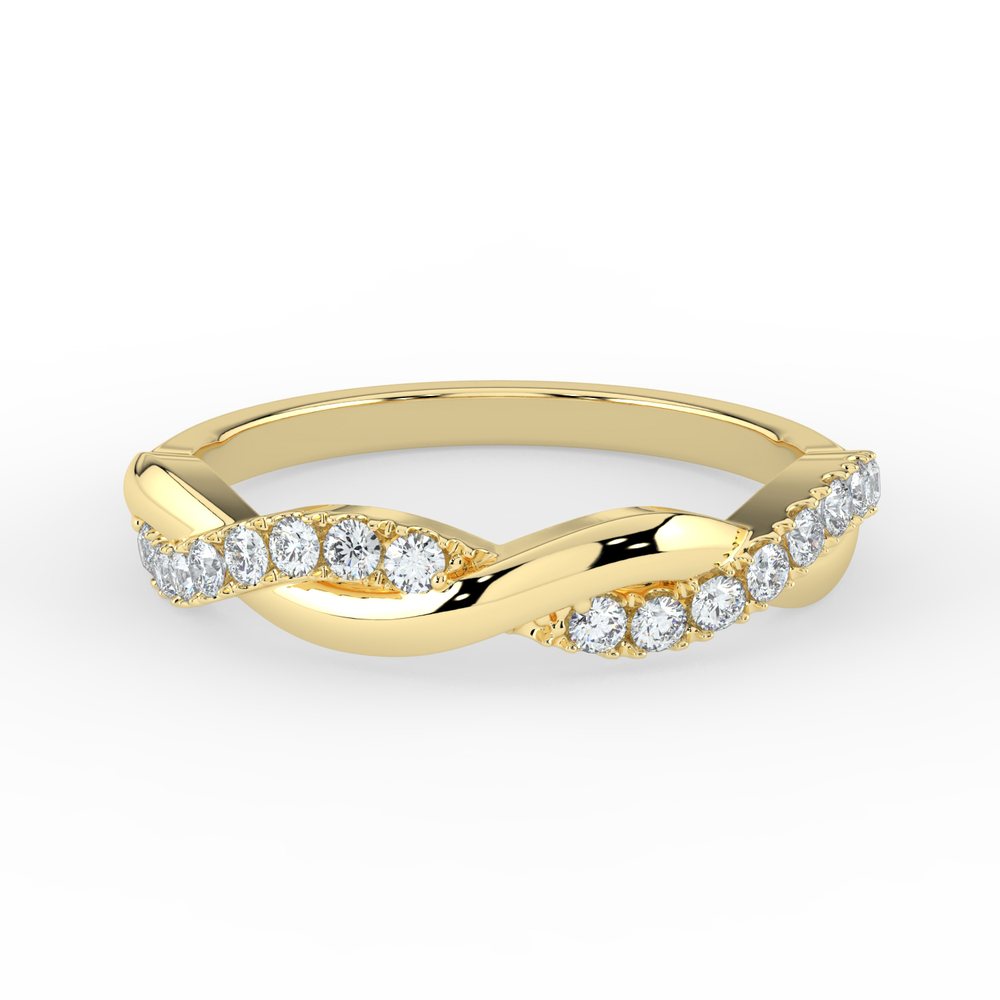 Kohinoor Estelle 0,17 ct timanttisormus keltakulta 14K 033-226K-17 – tuotekuva 4