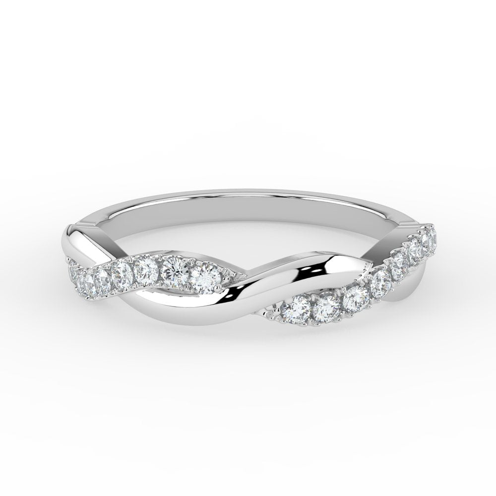 Kohinoor Estelle 0,17 ct timanttisormus valkokulta 14K 033-226V-17 – tuotekuva 4