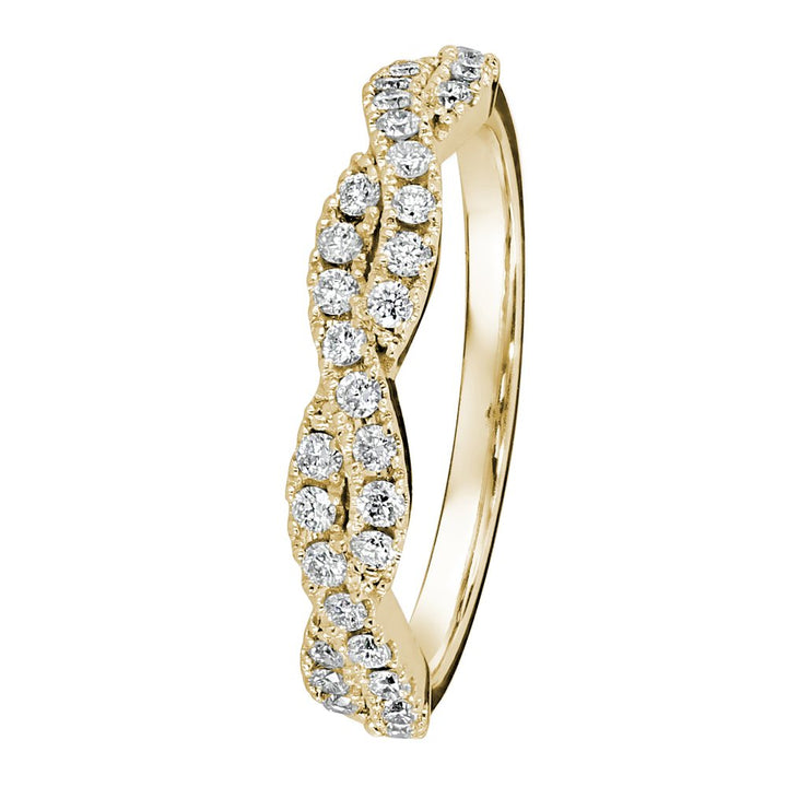 Kohinoor Estelle 0,32 ct timanttisormus keltakulta 14K 033-226K-32 – tuotekuva