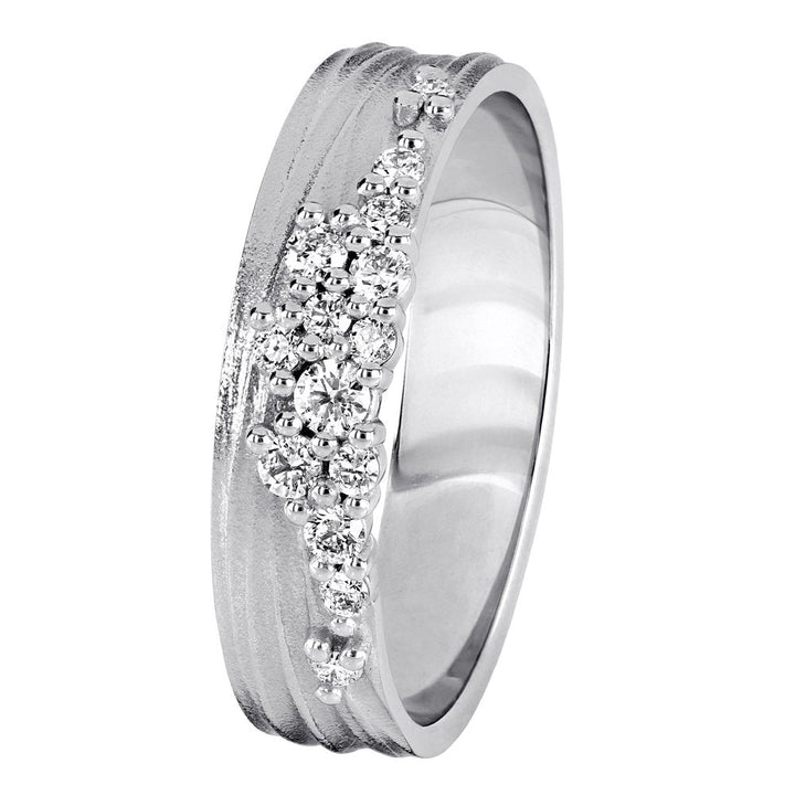 Kohinoor Flow 0,20 ct timanttisormus valkokulta 14K 033-455V-20 – tuotekuva