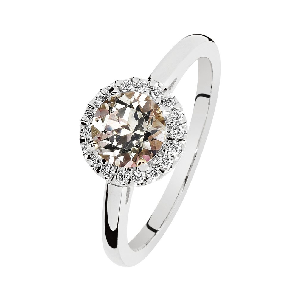 Kohinoor Garda 0,09 ct timanttisormus valkokulta 14K 033-422V-09 – tuotekuva