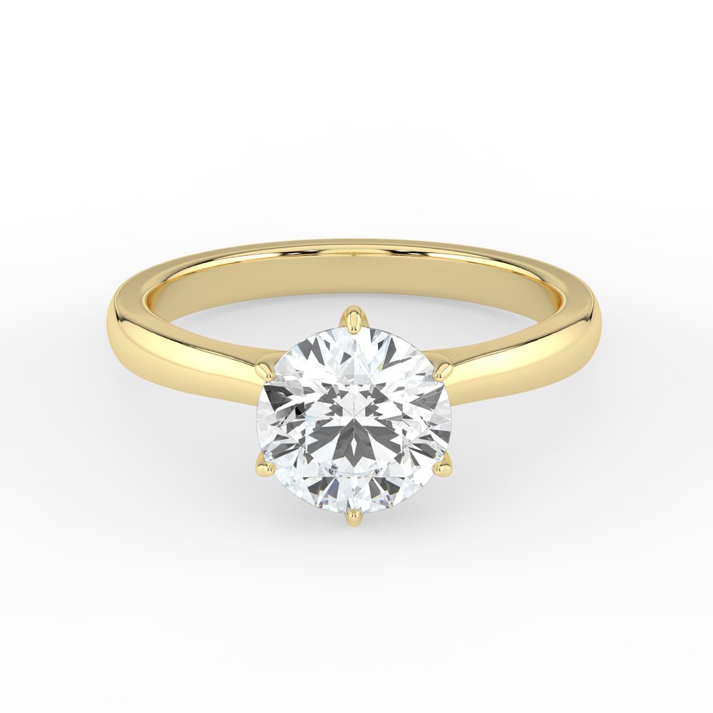Kohinoor Gloria 1,00 ct laboratoriotimanttisormus keltakulta 14K 033L-238K-100 – tuotekuva 4