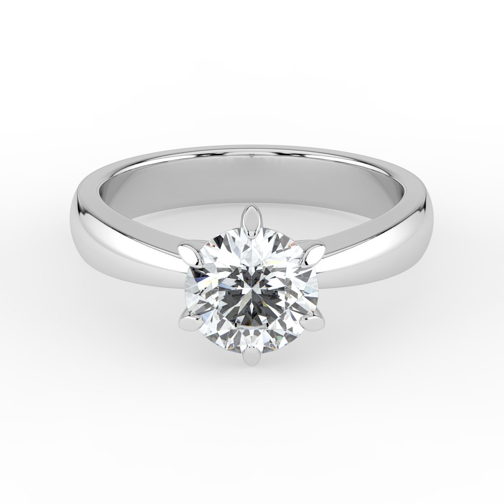 Kohinoor Gloria 1,00 ct timanttisormus valkokulta 14K 933-238V-100B4 – tuotekuva 4
