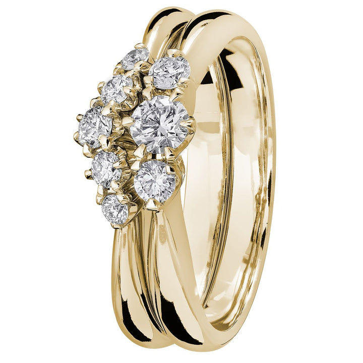 Kohinoor Helene 0,15 ct timanttisormus keltakulta 14K 033-235K-15 – tuotekuva 2