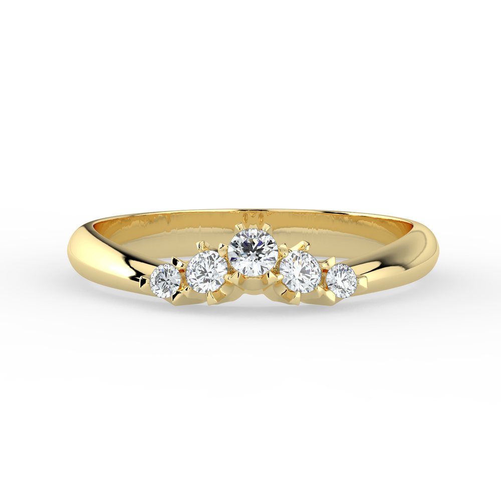 Kohinoor Helene 0,15 ct timanttisormus keltakulta 14K 033-235K-15 – tuotekuva 4