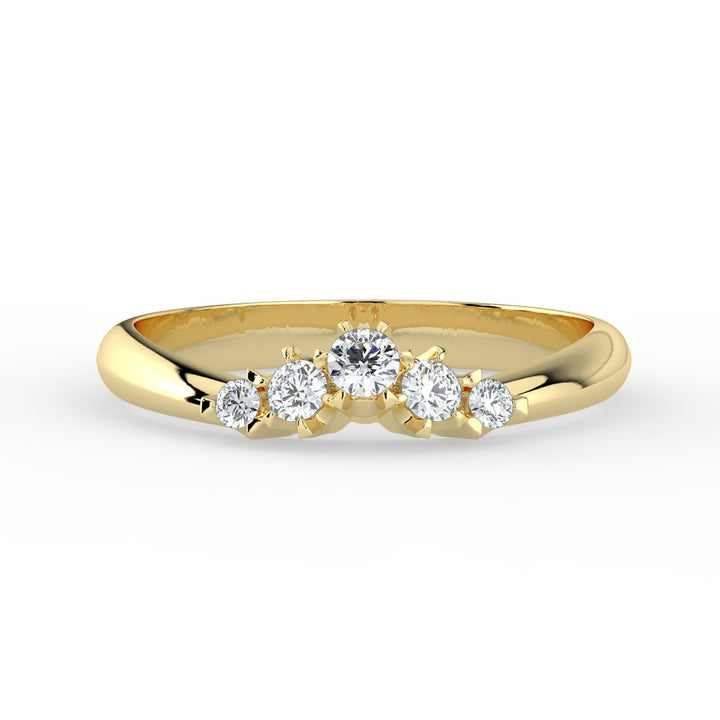 Kohinoor Helene 0,15 ct timanttisormus keltakulta 14K 033-235K-15 – tuotekuva 4