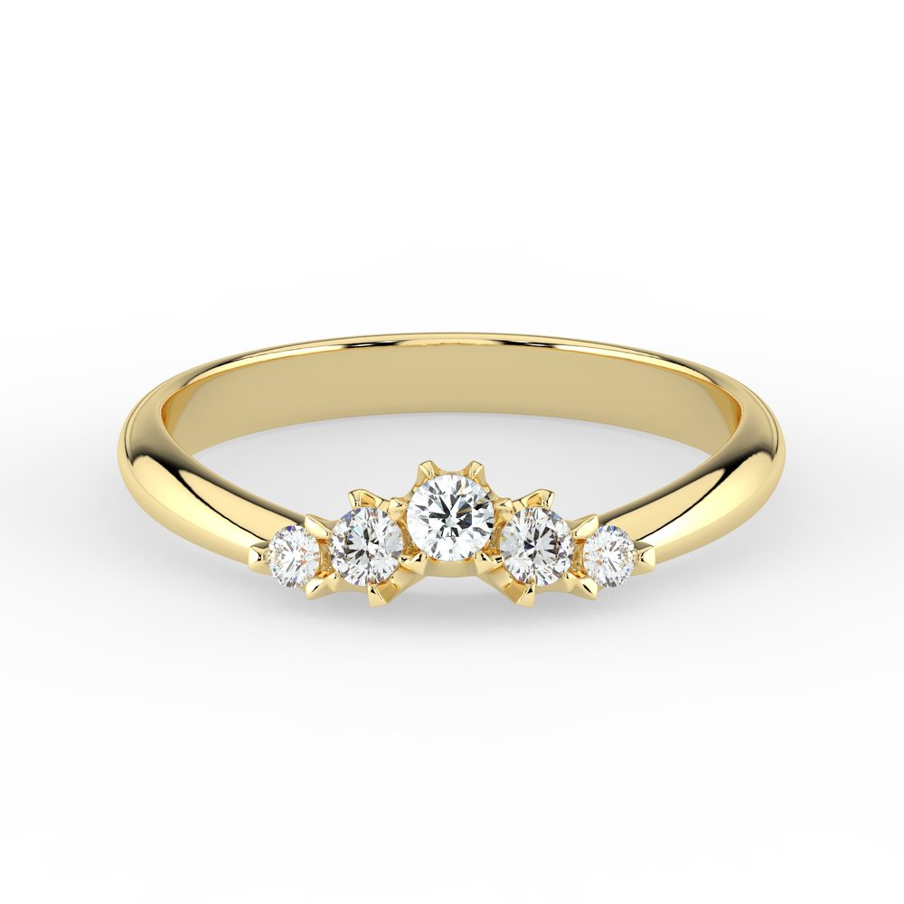 Kohinoor Helene 0,15 ct timanttisormus keltakulta 14K 033-235K-15 – tuotekuva 5