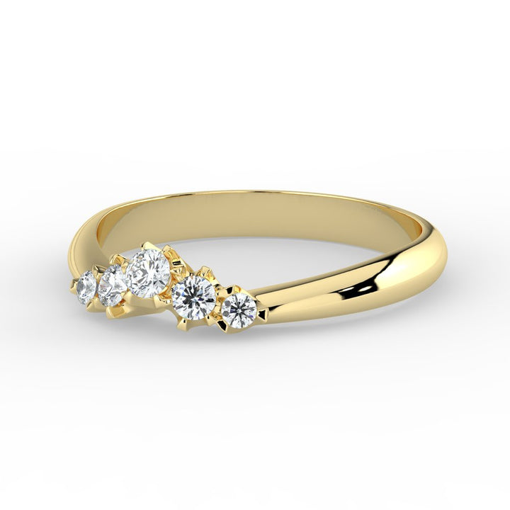 Kohinoor Helene 0,15 ct timanttisormus keltakulta 14K 033-235K-15 – tuotekuva 6
