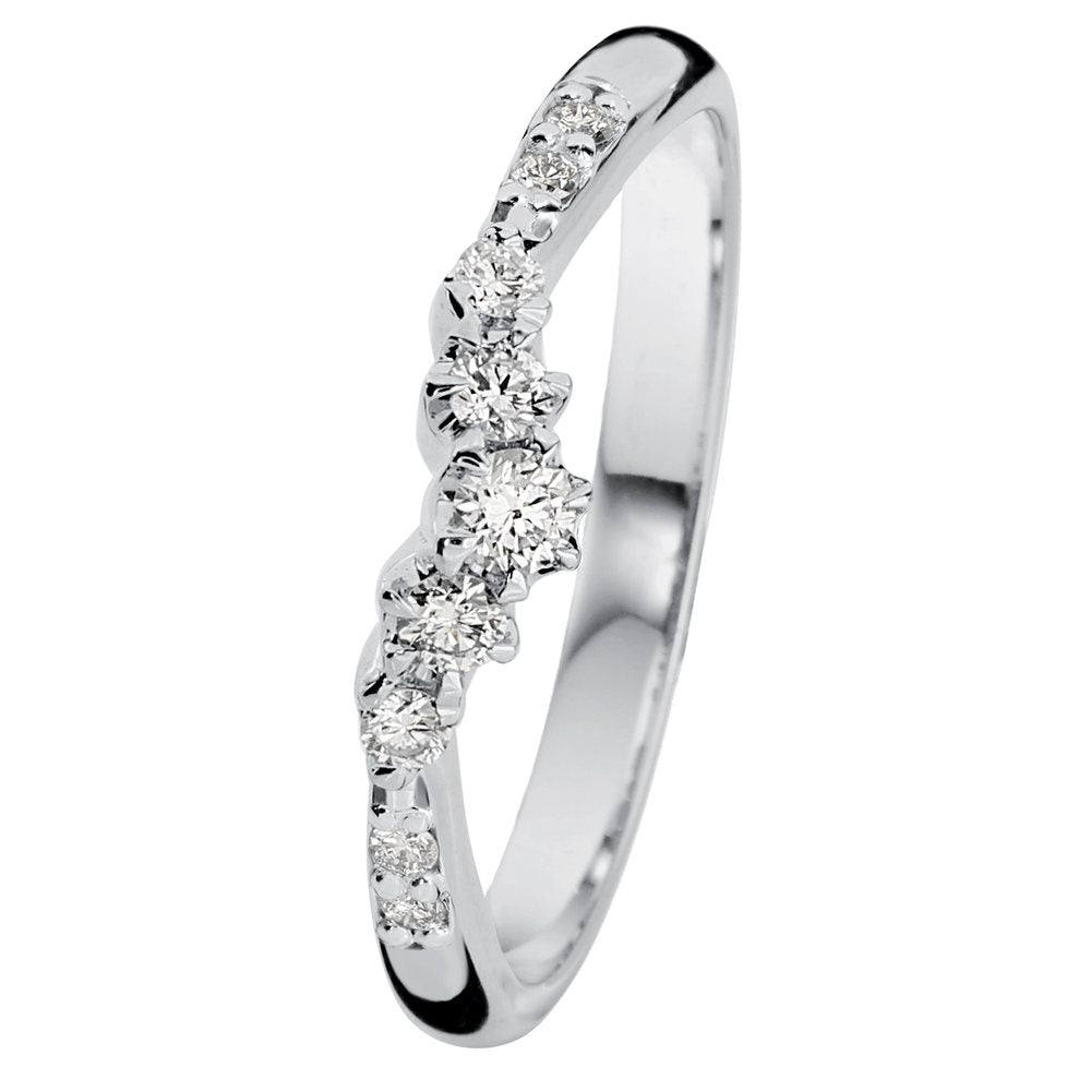 Kohinoor Helene 0,19 ct timanttisormus valkokulta 14K 033-235V-19 – tuotekuva