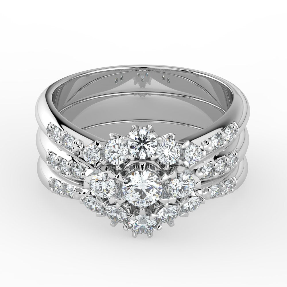 Kohinoor Helene 0,19 ct timanttisormus valkokulta 14K 033-235V-19 – tuotekuva 4
