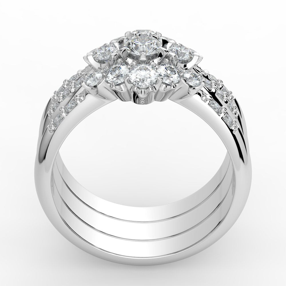 Kohinoor Helene 0,19 ct timanttisormus valkokulta 14K 033-235V-19 – tuotekuva 5