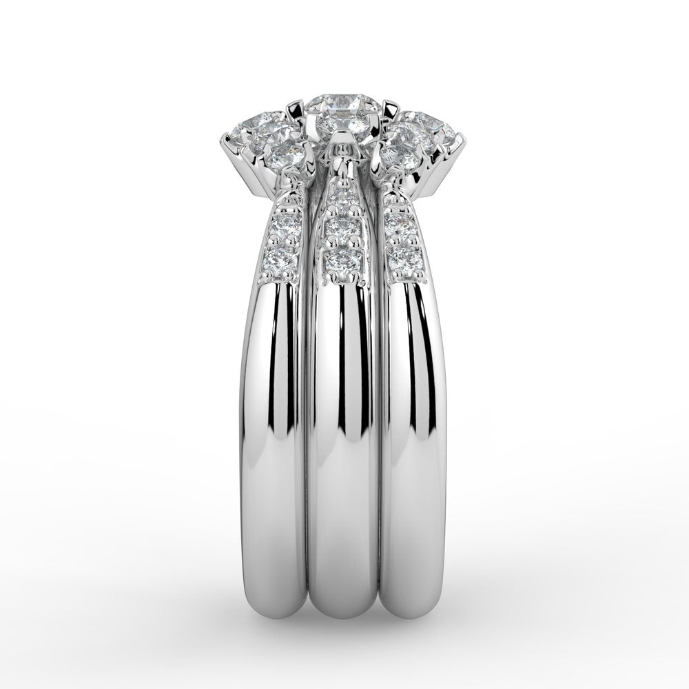 Kohinoor Helene 0,19 ct timanttisormus valkokulta 14K 033-235V-19 – tuotekuva 6