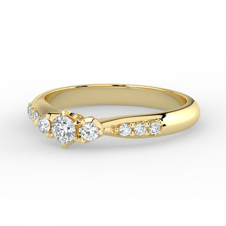 Kohinoor Helene 0,22 ct timanttisormus keltakulta 14K 033-235K-22 – tuotekuva 4