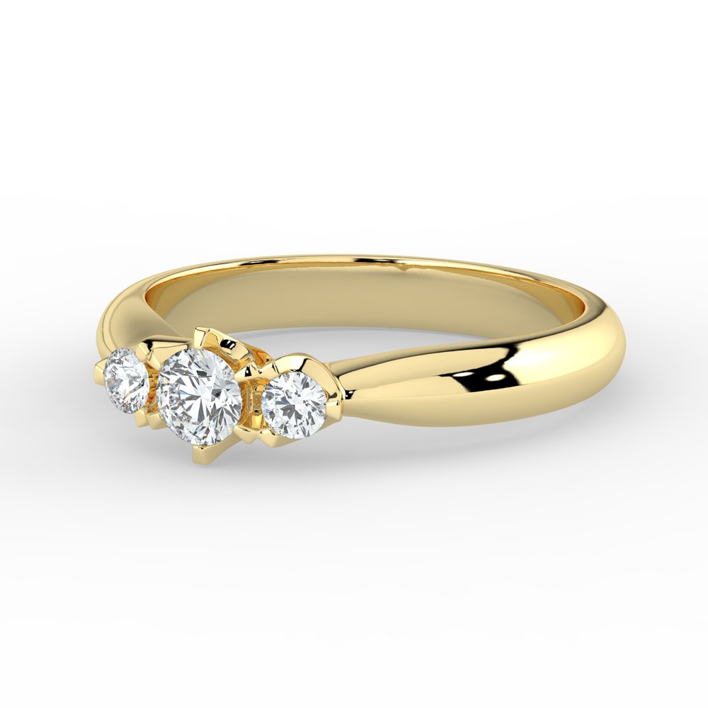 Kohinoor Helene 0,25 ct timanttisormus keltakulta 14K 033-235K-25 – tuotekuva 4