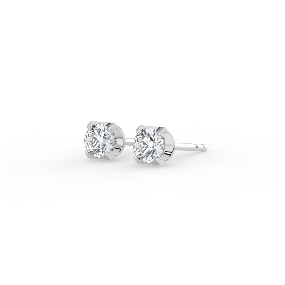 Kohinoor Leonora 0,30 ct timanttikorvakorut valkokulta 18k 144-248V-30B3 – tuotekuva 3