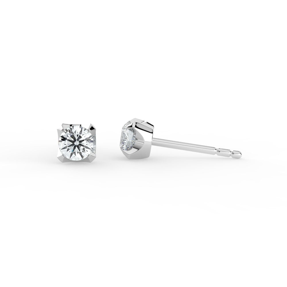 Kohinoor Leonora 0,30 ct timanttikorvakorut valkokulta 18k 144-248V-30B3 – tuotekuva 5