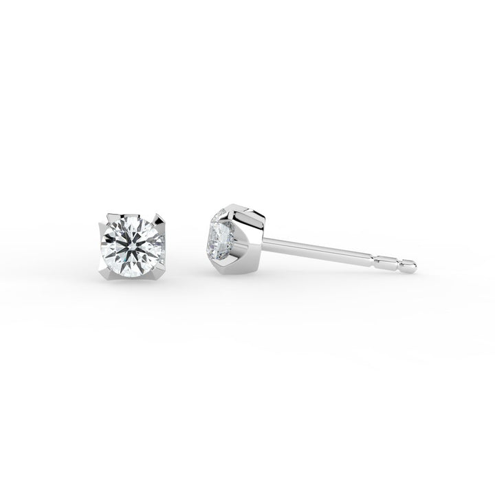 Kohinoor Leonora 0,30 ct timanttikorvakorut valkokulta 18k 144-248V-30B3 – tuotekuva 5