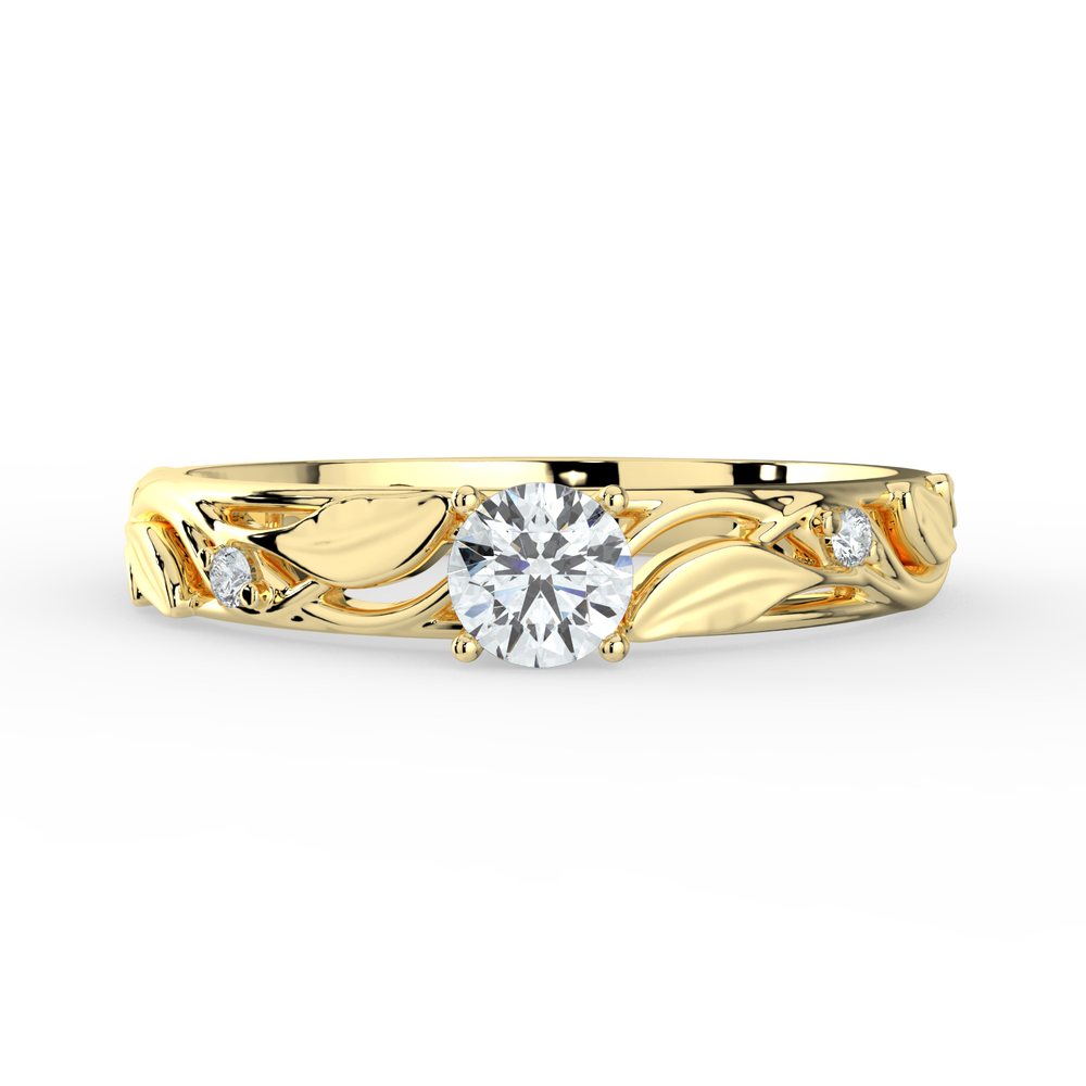 Kohinoor Ofelia 0,02 ct timanttisormus keltakulta 14K 033-480T-02 – tuotekuva 3