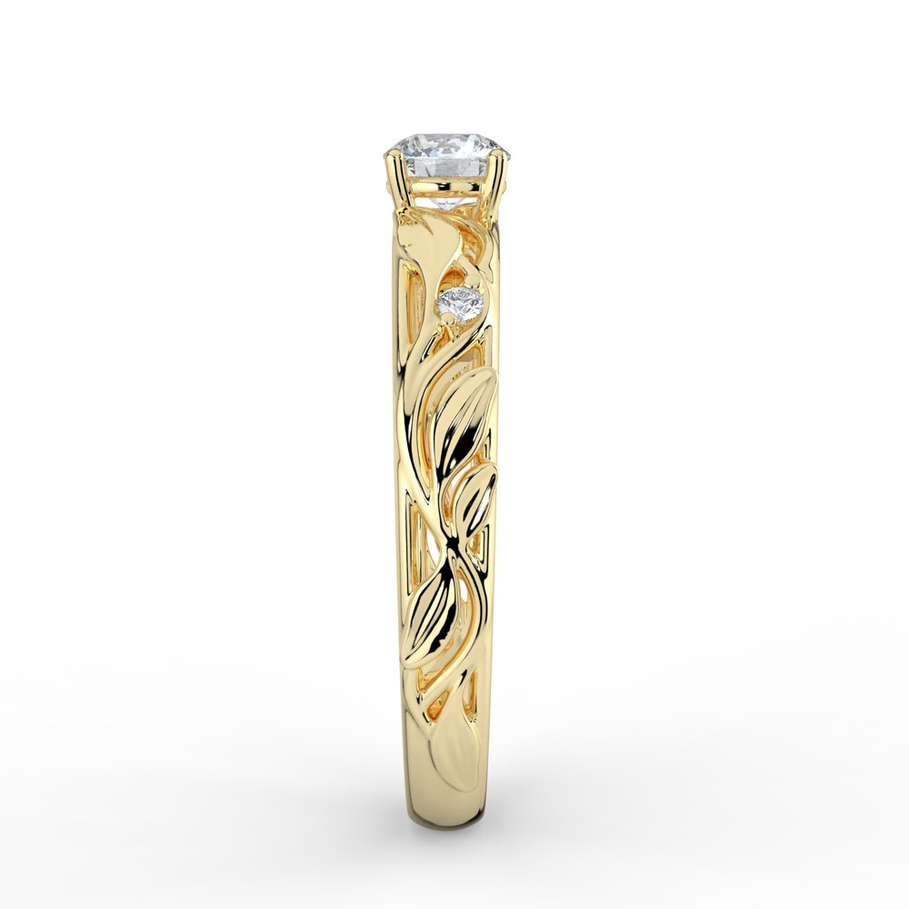Kohinoor Ofelia 0,02 ct timanttisormus keltakulta 14K 033-480T-02 – tuotekuva 6