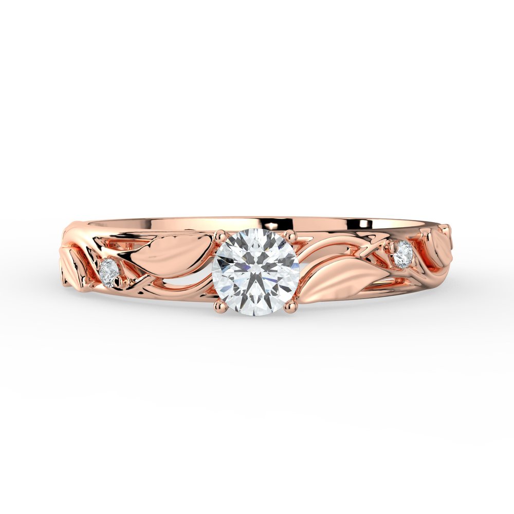 Kohinoor Ofelia 0,02 ct timanttisormus punakulta 14K 033-480PMO-02 – tuotekuva 3