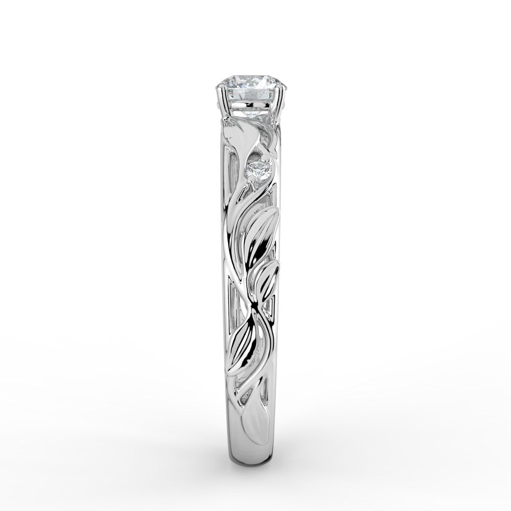 Kohinoor Ofelia 0,02 ct timanttisormus valkokulta 14K 033-480VT-02 – tuotekuva 6