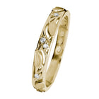 Kohinoor Ofelia 0,04 ct timanttisormus keltakulta 14K 033-480-04