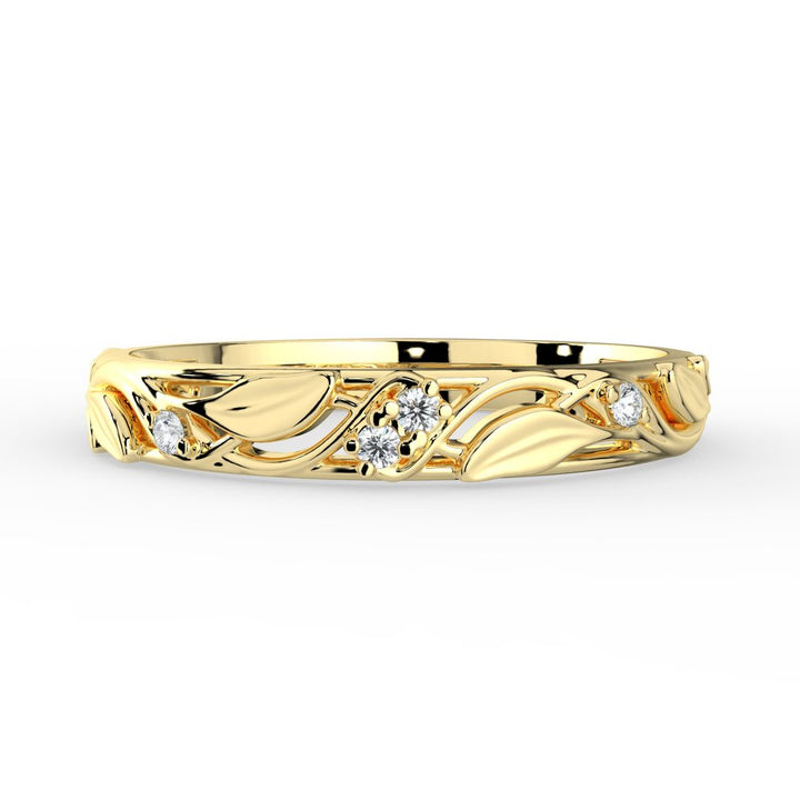 Kohinoor Ofelia 0,04 ct timanttisormus keltakulta 14K 033-480-04 – tuotekuva 3