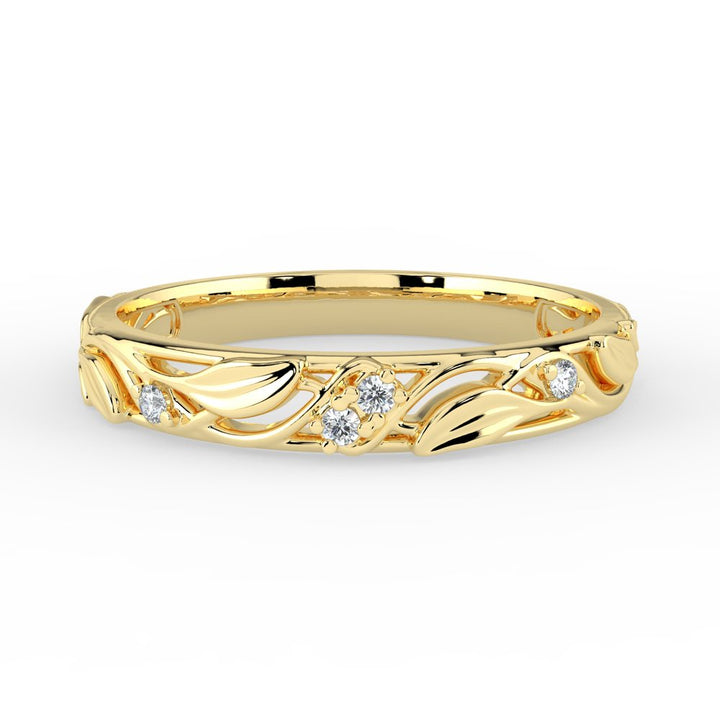 Kohinoor Ofelia 0,04 ct timanttisormus keltakulta 14K 033-480-04 – tuotekuva 4
