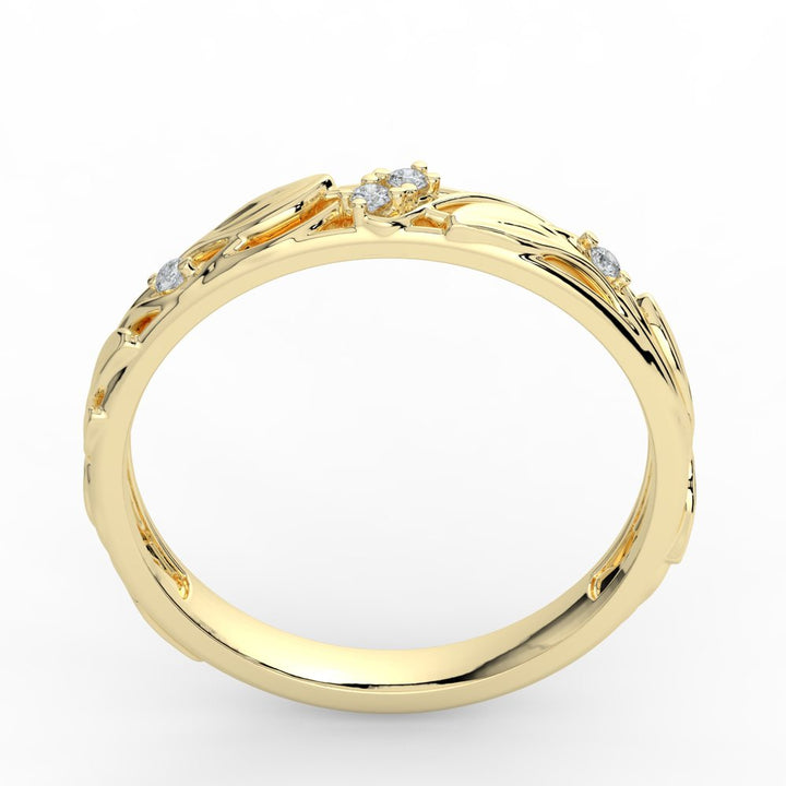 Kohinoor Ofelia 0,04 ct timanttisormus keltakulta 14K 033-480-04 – tuotekuva 5