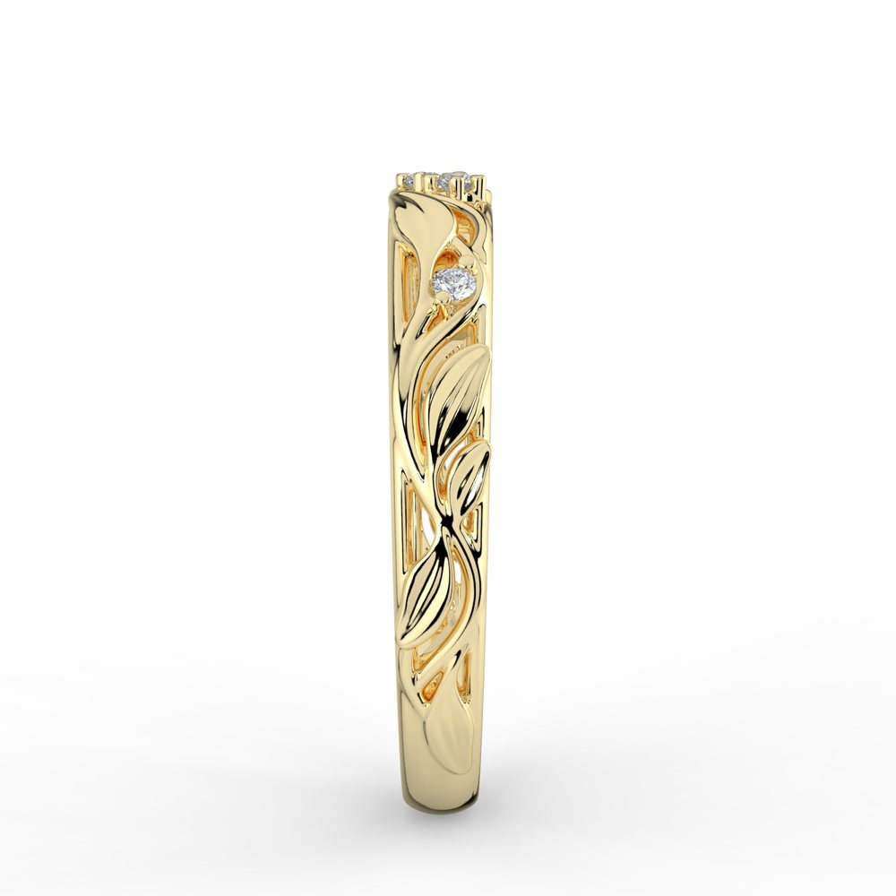 Kohinoor Ofelia 0,04 ct timanttisormus keltakulta 14K 033-480-04 – tuotekuva 6