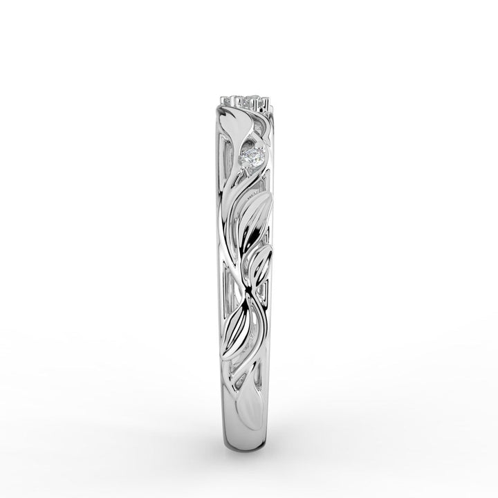 Kohinoor Ofelia 0,04 ct timanttisormus valkokulta 14K 033-480V-04 – tuotekuva 6
