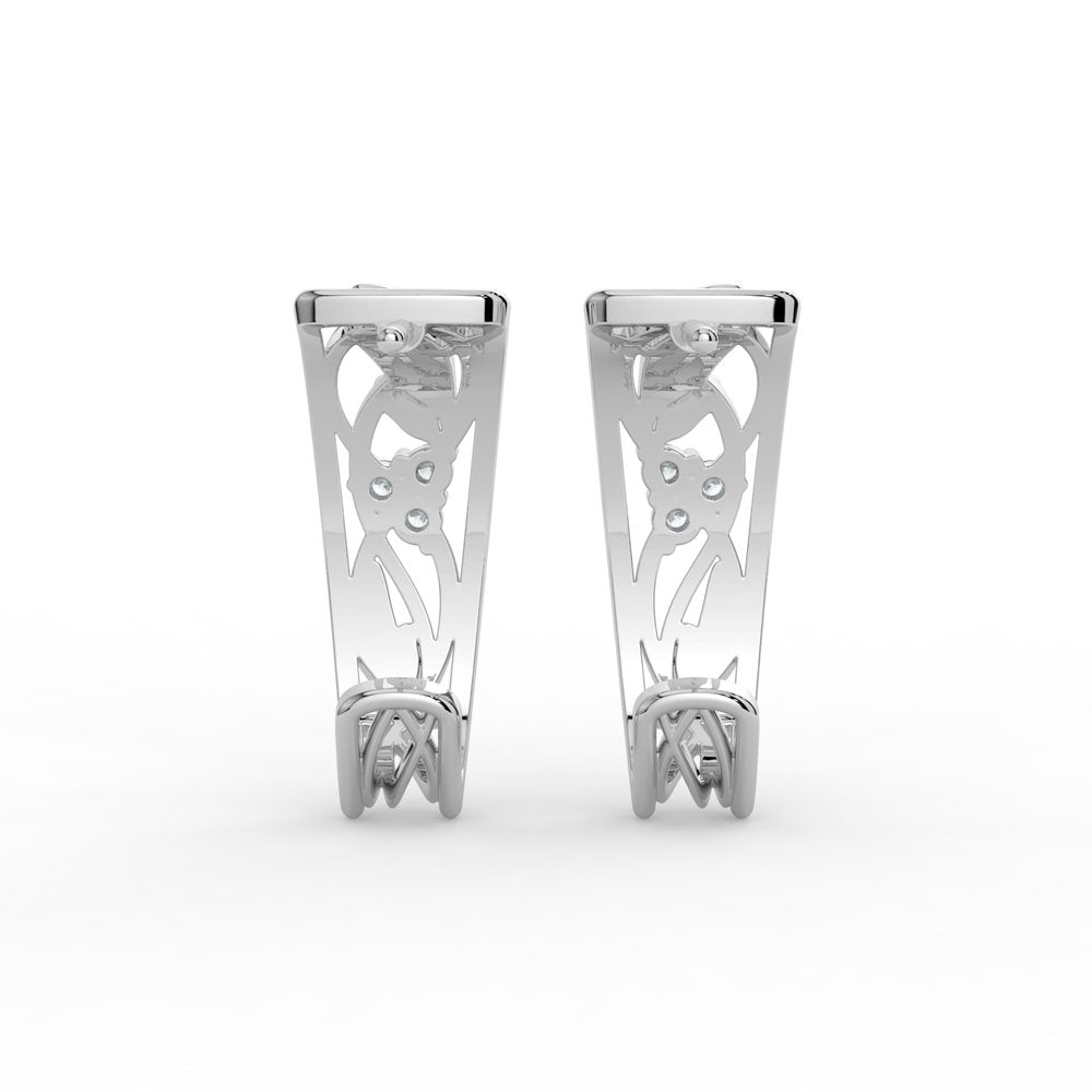 Kohinoor Ofelia 0,06 ct timanttikorvakorut valkokulta 14k 143-481V-06 – tuotekuva 4