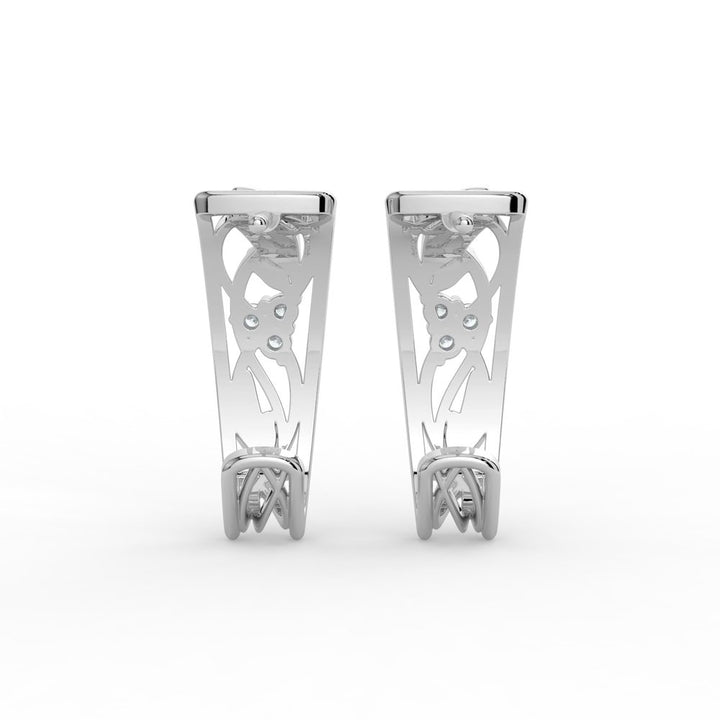 Kohinoor Ofelia 0,06 ct timanttikorvakorut valkokulta 14k 143-481V-06 – tuotekuva 4