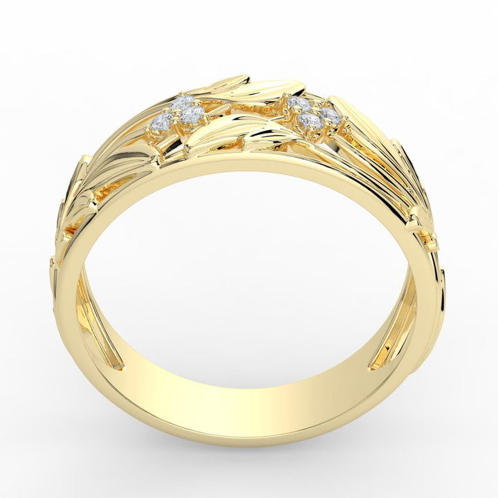 Kohinoor Ofelia 0,06 ct timanttisormus keltakulta 14K 033-481-06 – tuotekuva 5