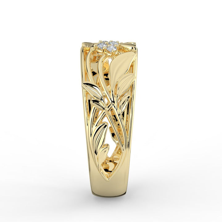 Kohinoor Ofelia 0,06 ct timanttisormus keltakulta 14K 033-481-06 – tuotekuva 6
