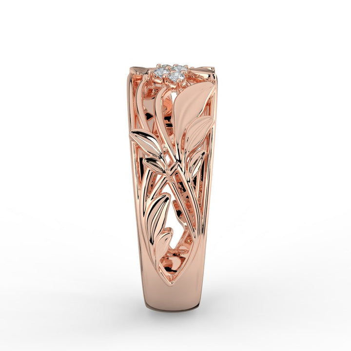 Kohinoor Ofelia 0,06 ct timanttisormus punakulta 14K 033-481P-06 – tuotekuva 6