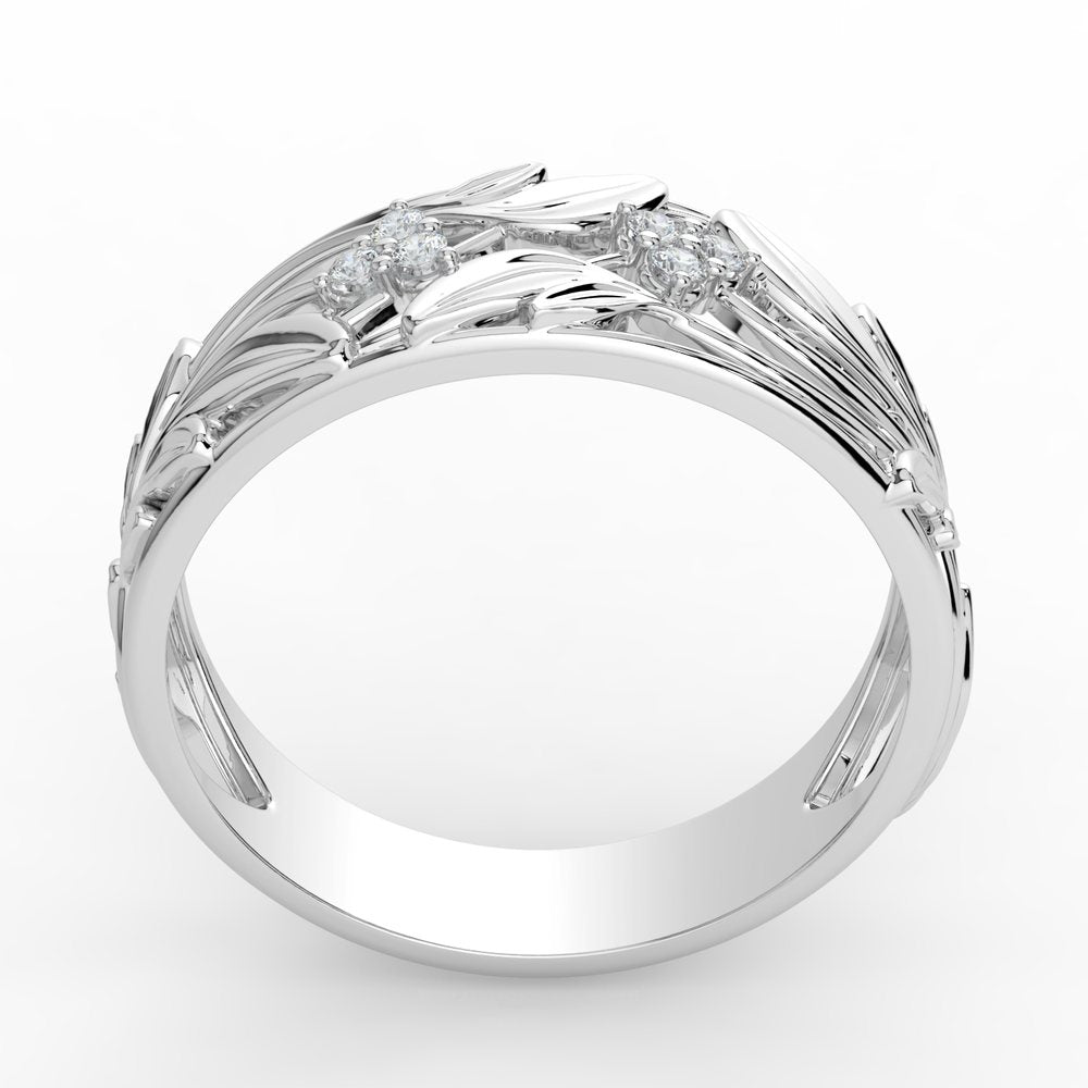 Kohinoor Ofelia 0,06 ct timanttisormus valkokulta 14K 033-481V-06 – tuotekuva 5