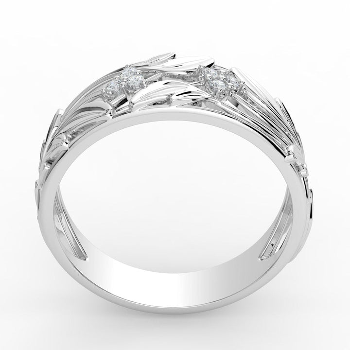 Kohinoor Ofelia 0,06 ct timanttisormus valkokulta 14K 033-481V-06 – tuotekuva 5