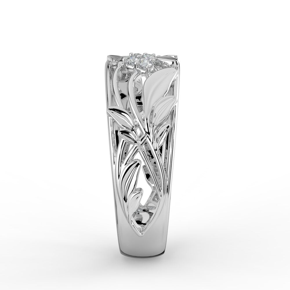 Kohinoor Ofelia 0,06 ct timanttisormus valkokulta 14K 033-481V-06 – tuotekuva 6