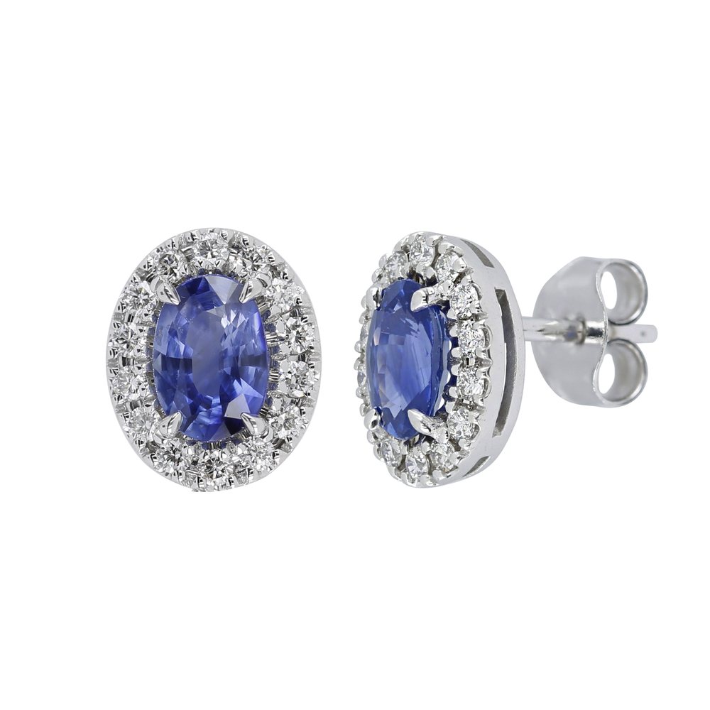 Kohinoor Olivia 0,28 ct safiiritimanttikorvakorut valkokulta 14k 143-411VS-28 – tuotekuva