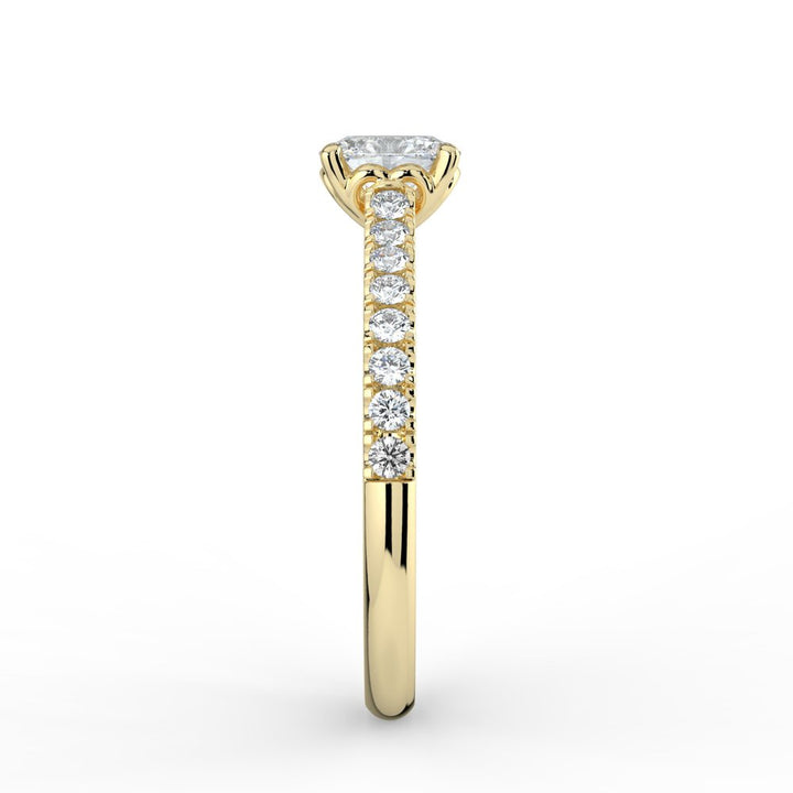 Kohinoor Oval Cut Ellen 0,46 ct timanttisormus keltakulta 14K 033-818K-46 – tuotekuva 6