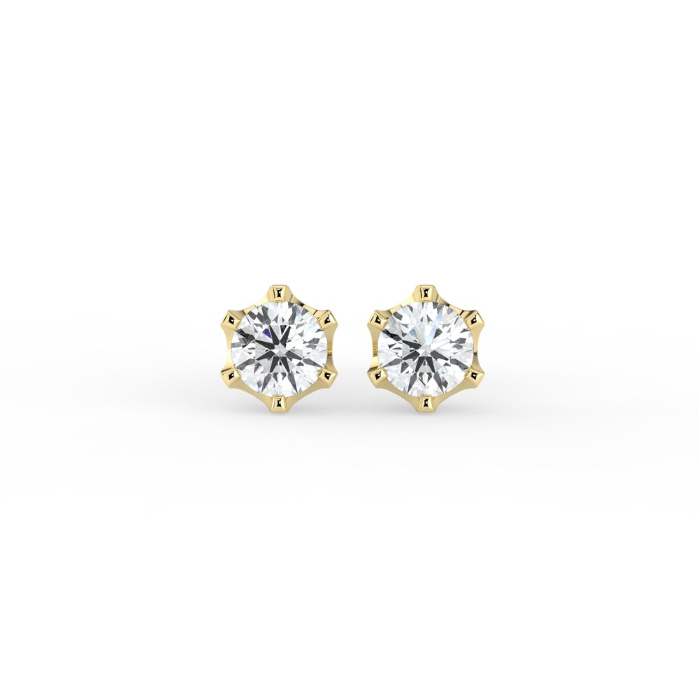 Kohinoor Polaris 0,20 ct timanttikorvakorut keltakulta 14k 143-239-20 – tuotekuva 2