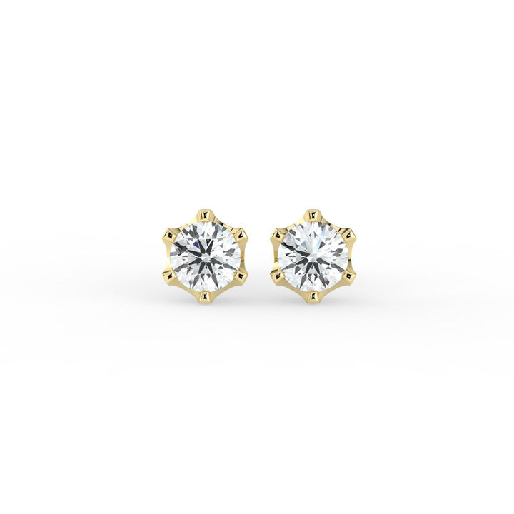 Kohinoor Polaris 0,20 ct timanttikorvakorut keltakulta 14k 143-239-20 – tuotekuva 2