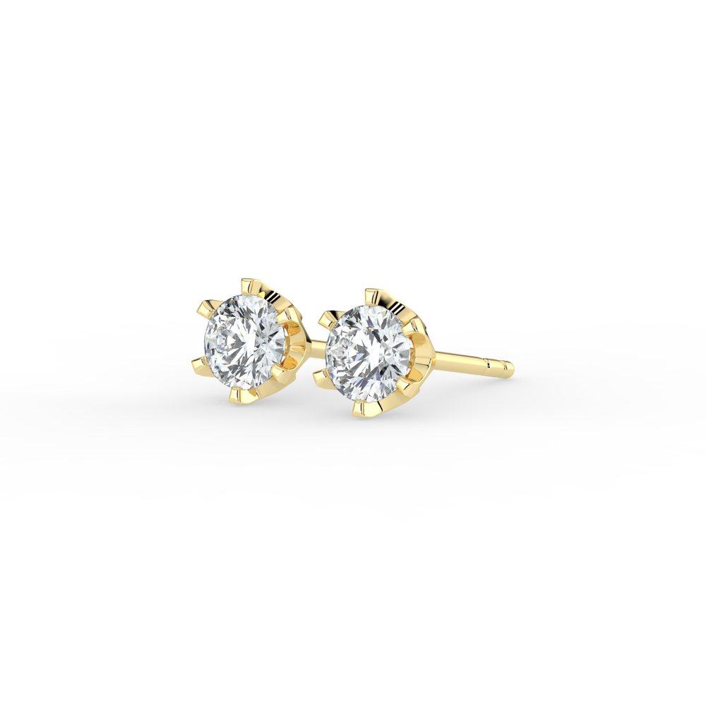 Kohinoor Polaris 0,20 ct timanttikorvakorut keltakulta 14k 143-239-20 – tuotekuva 3