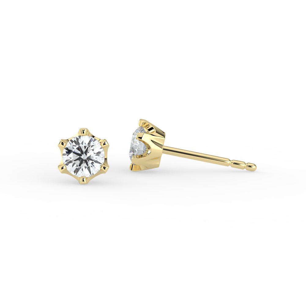 Kohinoor Polaris 0,20 ct timanttikorvakorut keltakulta 14k 143-239-20 – tuotekuva 5