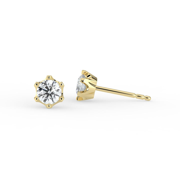 Kohinoor Polaris 0,20 ct timanttikorvakorut keltakulta 14k 143-239-20 – tuotekuva 5