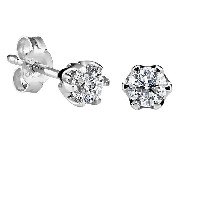 Kohinoor Polaris 0,20 ct timanttikorvakorut valkokulta 14k 143-239V-20 – tuotekuva