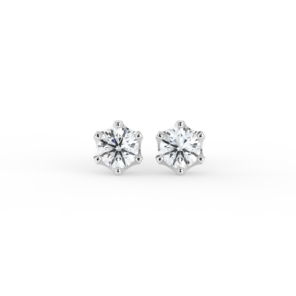 Kohinoor Polaris 0,20 ct timanttikorvakorut valkokulta 14k 143-239V-20 – tuotekuva 2